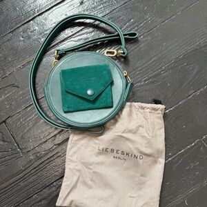 Liebeskind Berlin Leather Green Circle Purse/Clutch